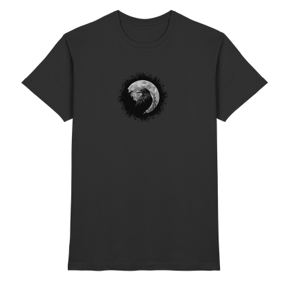 Schwarzer Rabe bei Vollmond  - Premium Shirt