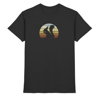 Retro Eichhörnchen Silhouette - Premium Shirt
