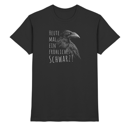 fröhlicher schwarzer Rabe - Premium Shirt
