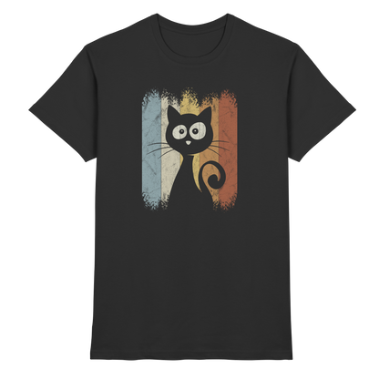 Retro Katze Silhouette - Premium Shirt
