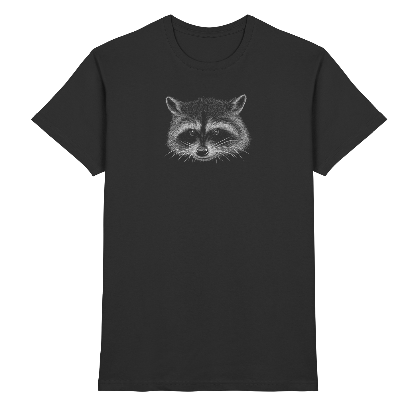 Waschbär Illustration Kritzelkunst - Premium Shirt