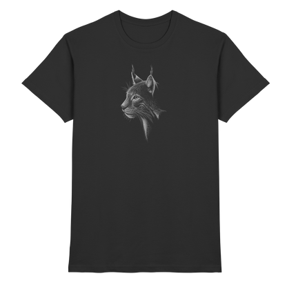 Luchs Kritzelkunst Wildkatze Illustration - Premium Shirt