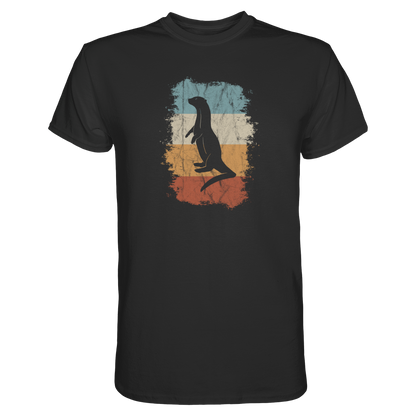 Retro Otter Fischotter Silhouette - Premium Shirt