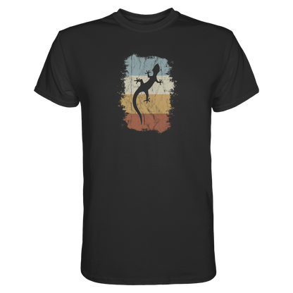 Retro Gecko Salamander Silhouette - Premium Shirt