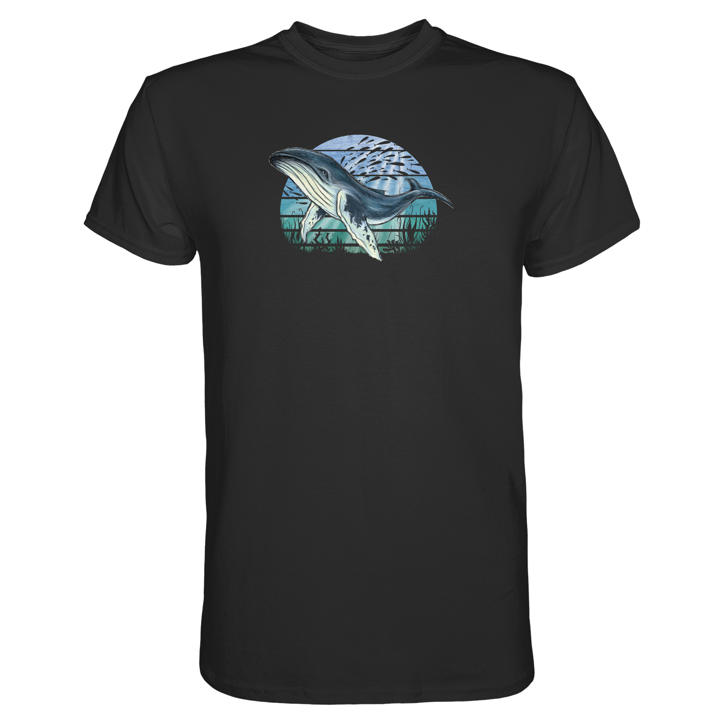 Retro Unterwasser Buckelwal - Premium Shirt