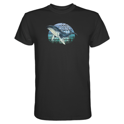 Retro Unterwasser Buckelwal - Premium Shirt
