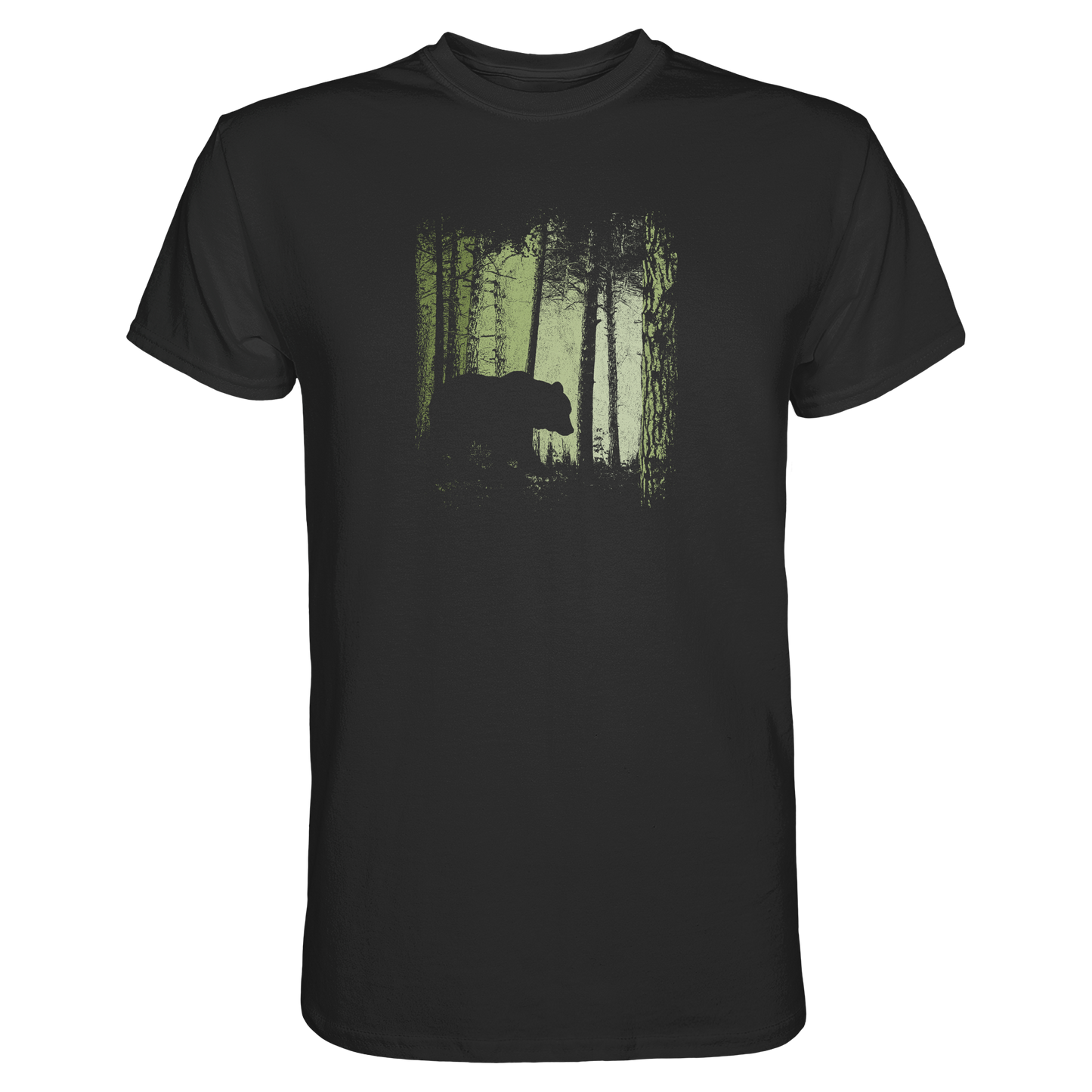 Braunbär im Zwielicht Wald - Premium Shirt