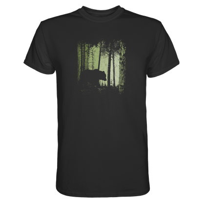 Braunbär im Zwielicht Wald - Premium Shirt