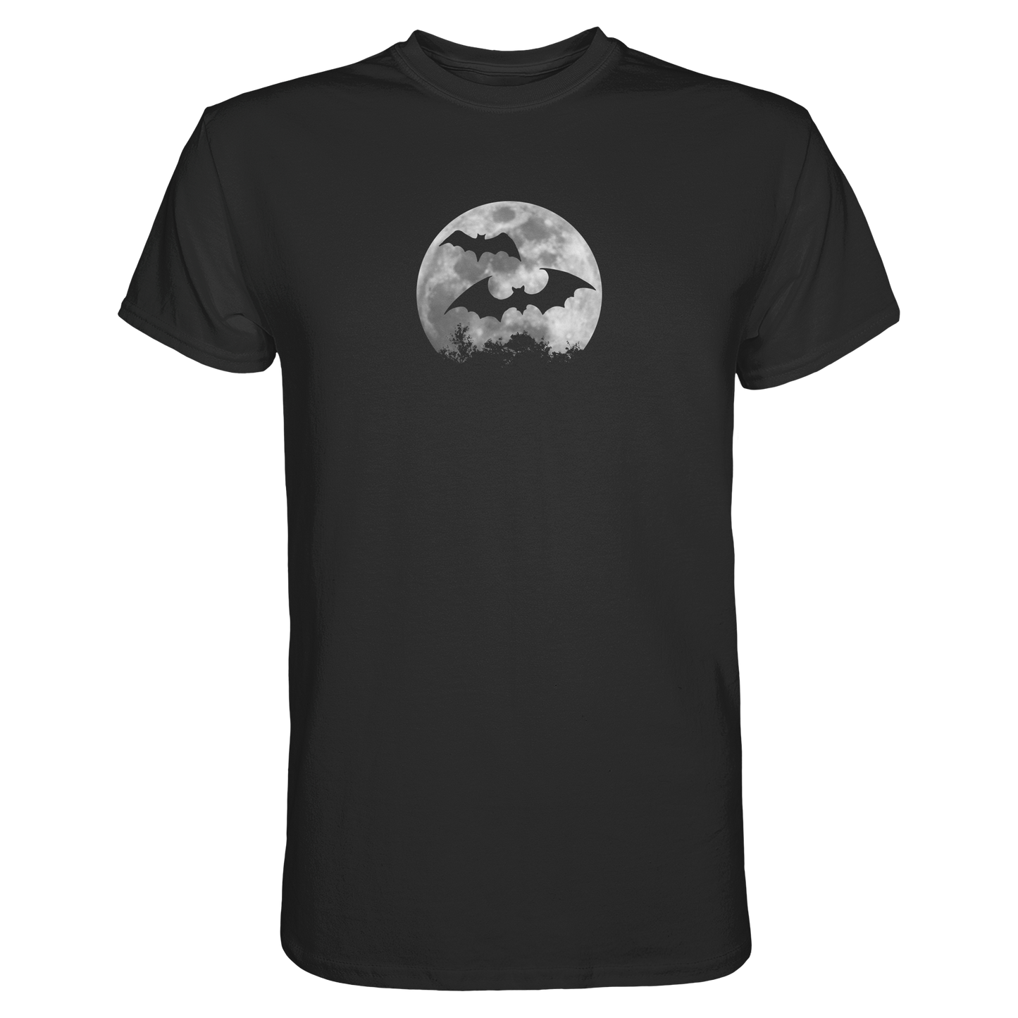 Fledermaus Silhouetten bei Vollmond - Premium Shirt