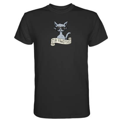 Stay Pawsitive Bleib lässig Hipster Katze - Premium Shirt