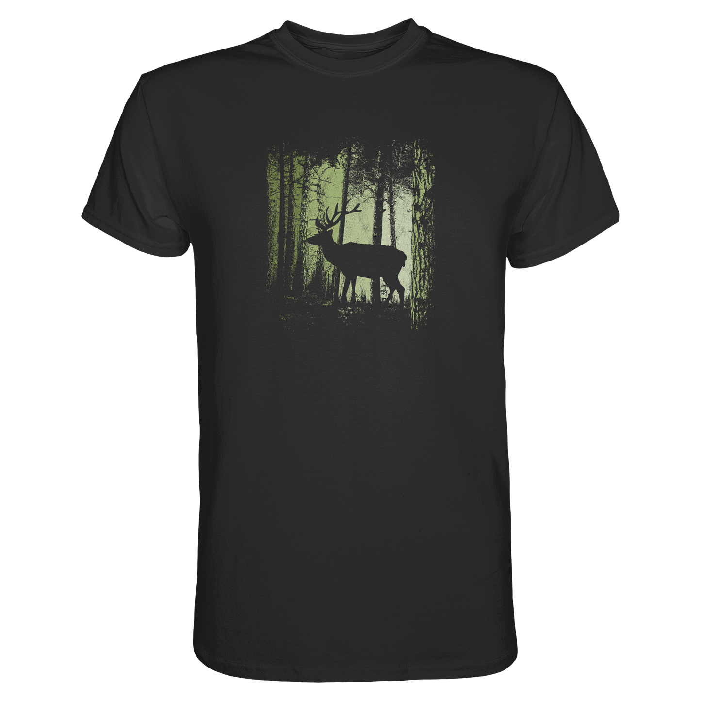 Hirsch im Zwielicht Wald - Premium Shirt