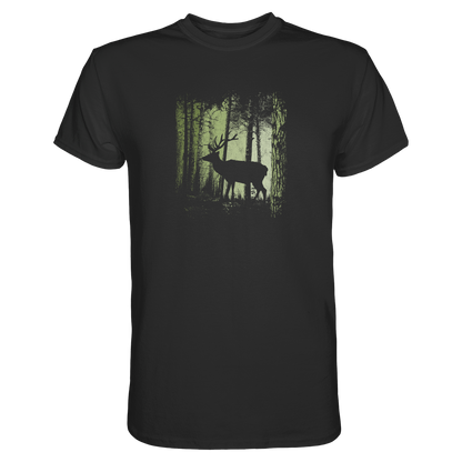 Hirsch im Zwielicht Wald - Premium Shirt