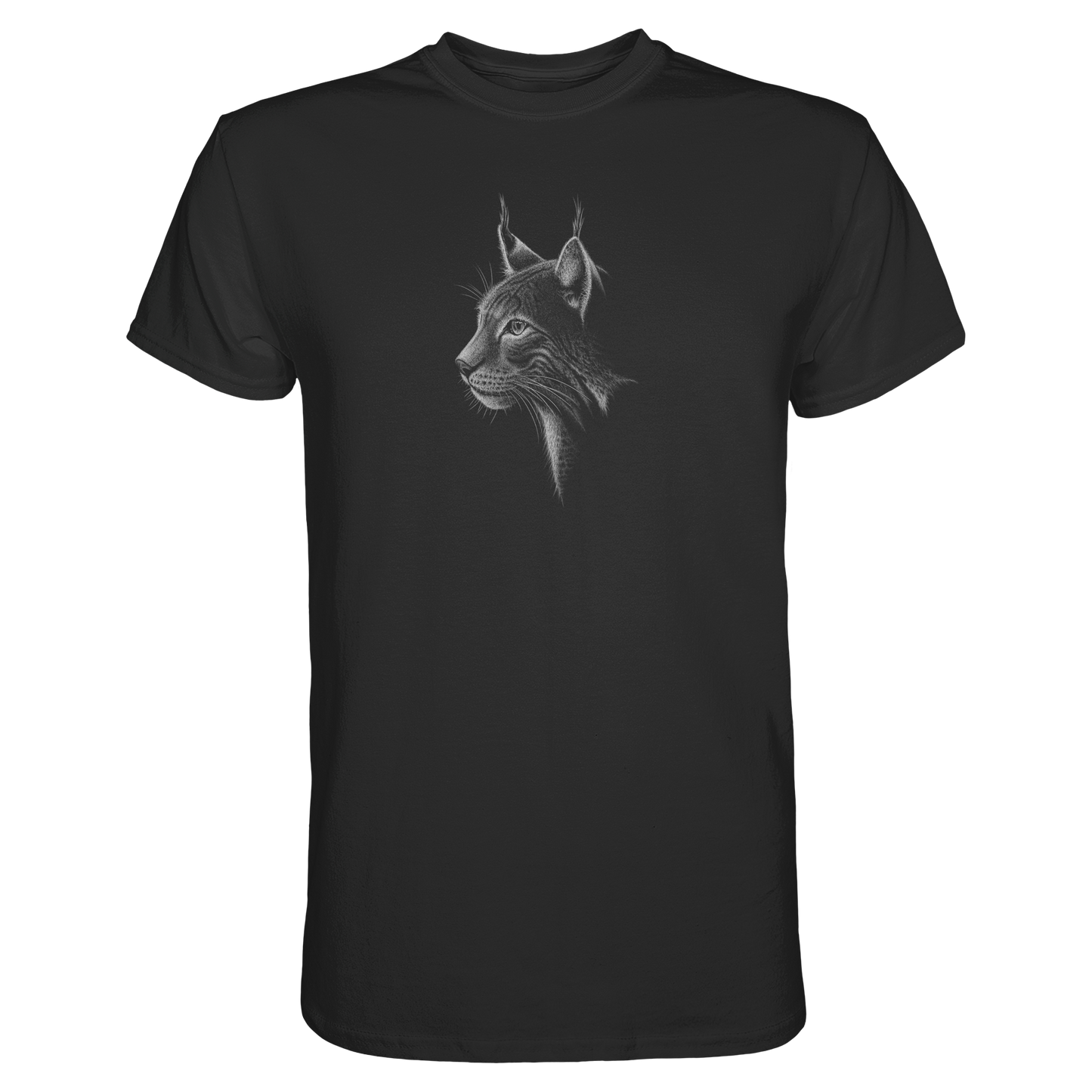 Luchs Kritzelkunst Wildkatze Illustration - Premium Shirt