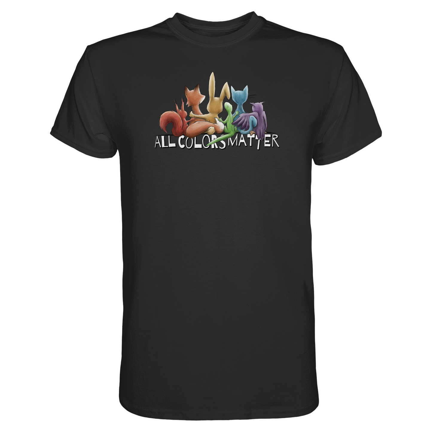 All Colors Matter! Regenbogen Tiere für Vielfalt - Premium Shirt