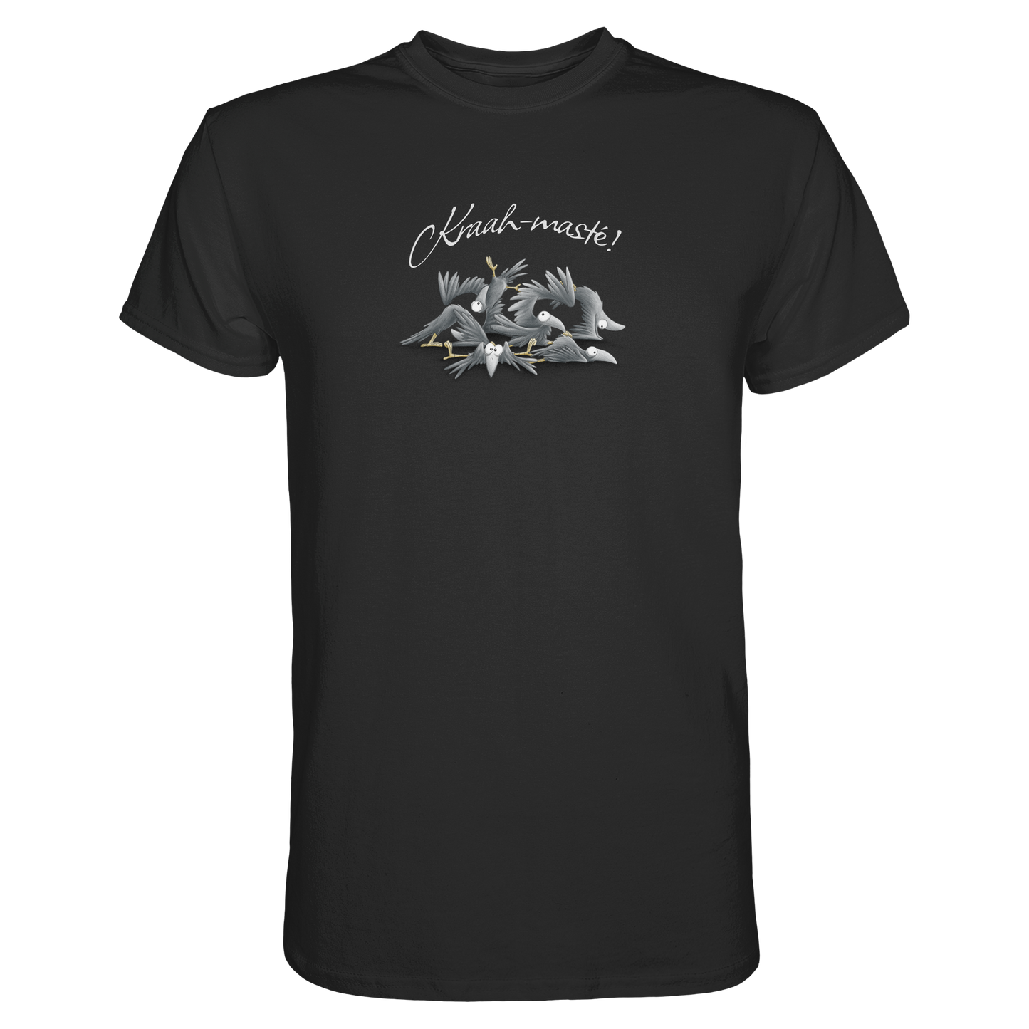 Kraah-masté! Yoga Raben Krähen - Premium Shirt