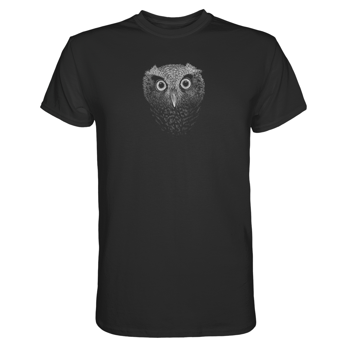 Eule Kritzelkunst Illustration - Premium Shirt