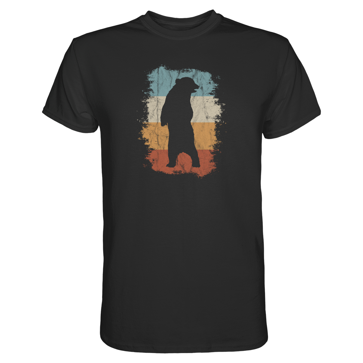 Retro Bären-Silhouette - Premium Shirt