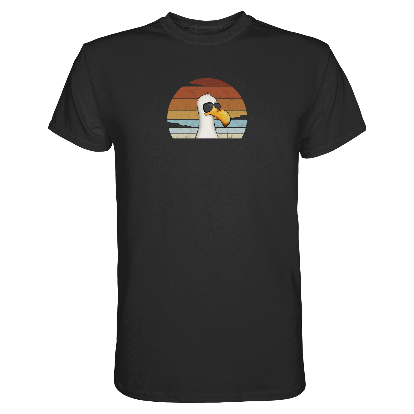 Cool lässige Retro Möwe - Premium Shirt
