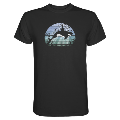 Retro Tiefsee Schwertwal Orca - Premium Shirt