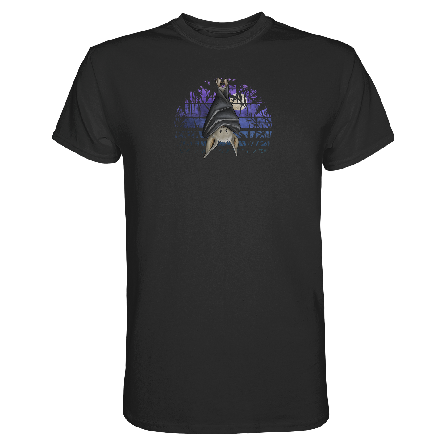 Fledermaus in blauer Nacht - Premium Shirt