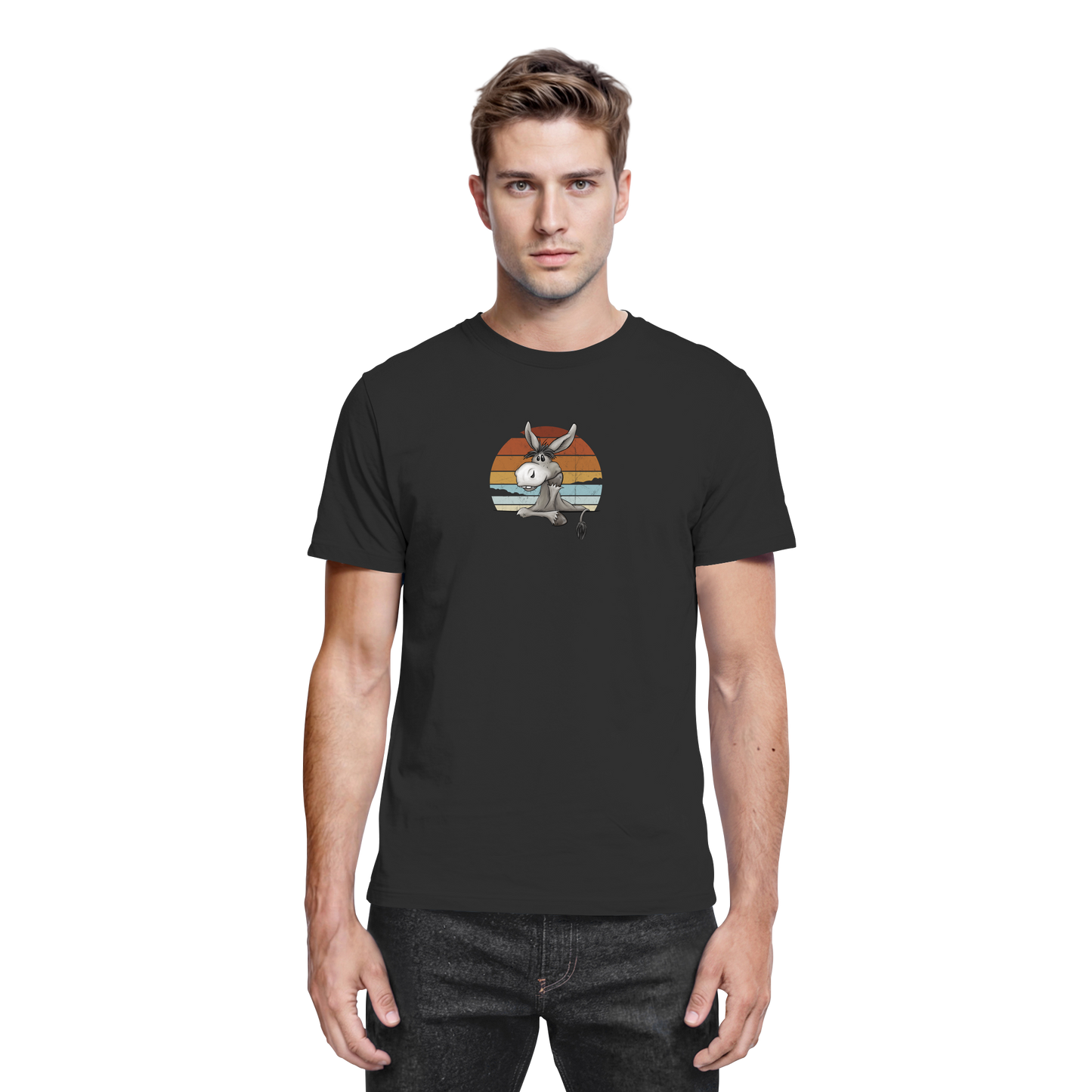 Lässiges Maultier Retro Esel - Premium Shirt