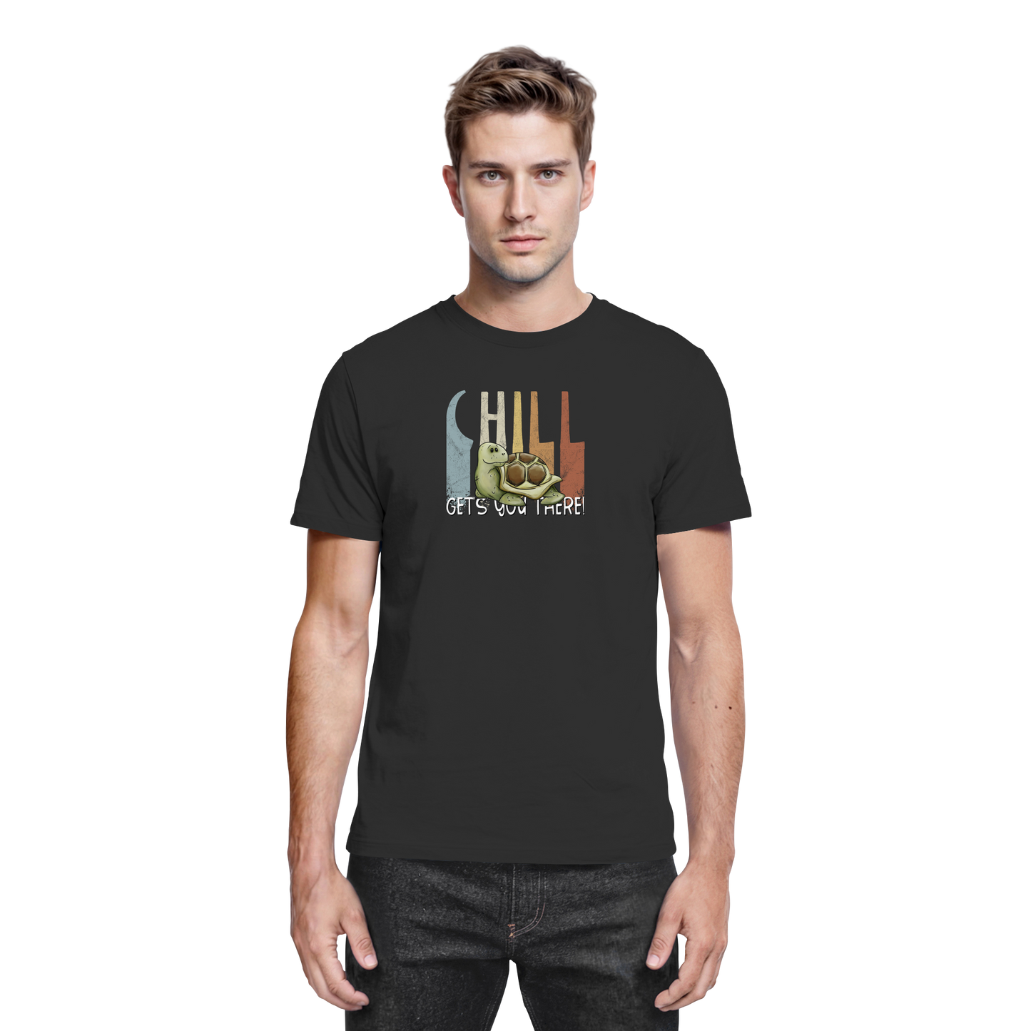 Gechillt gemütliche Schildkröte - Premium Shirt