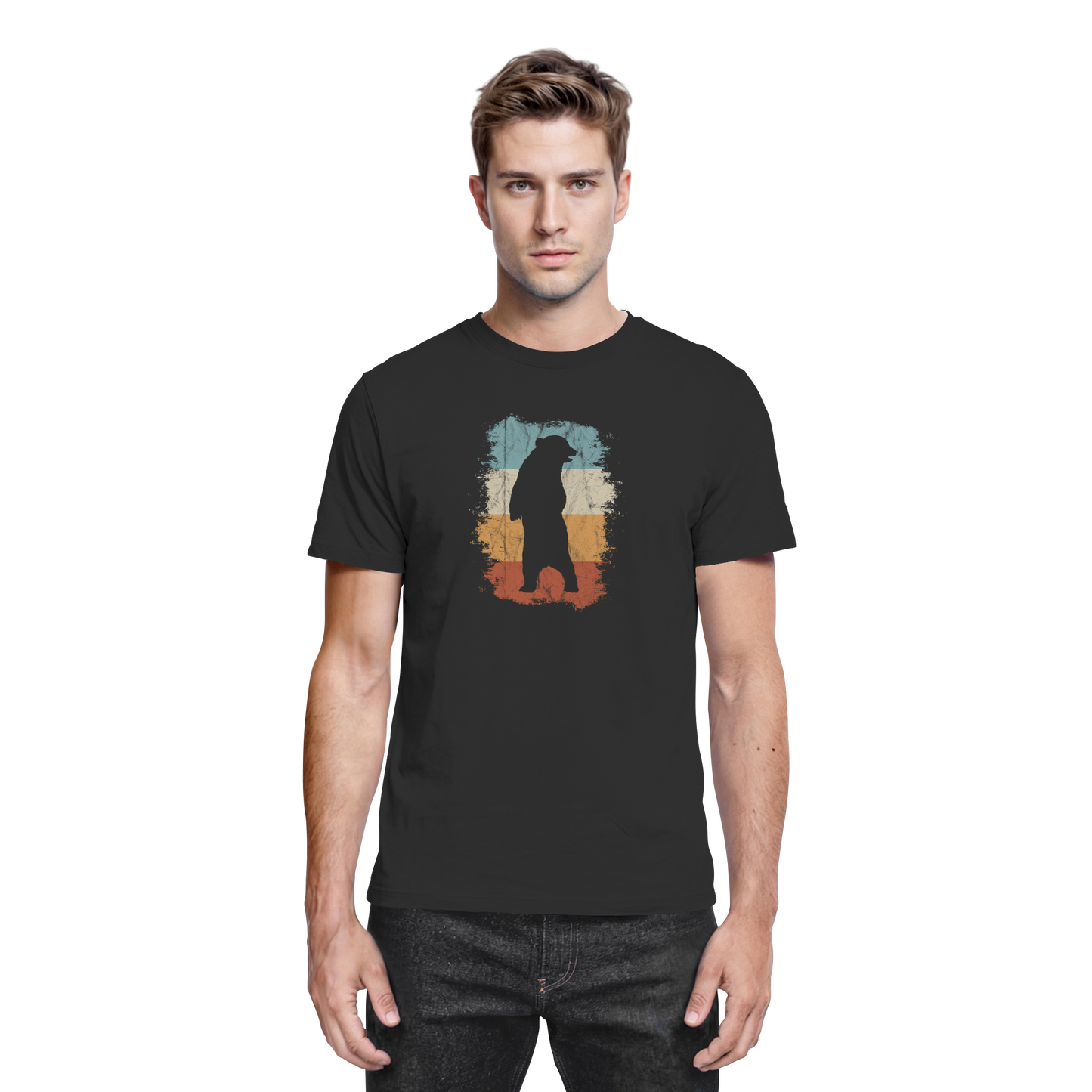 Retro Bären-Silhouette - Premium Shirt
