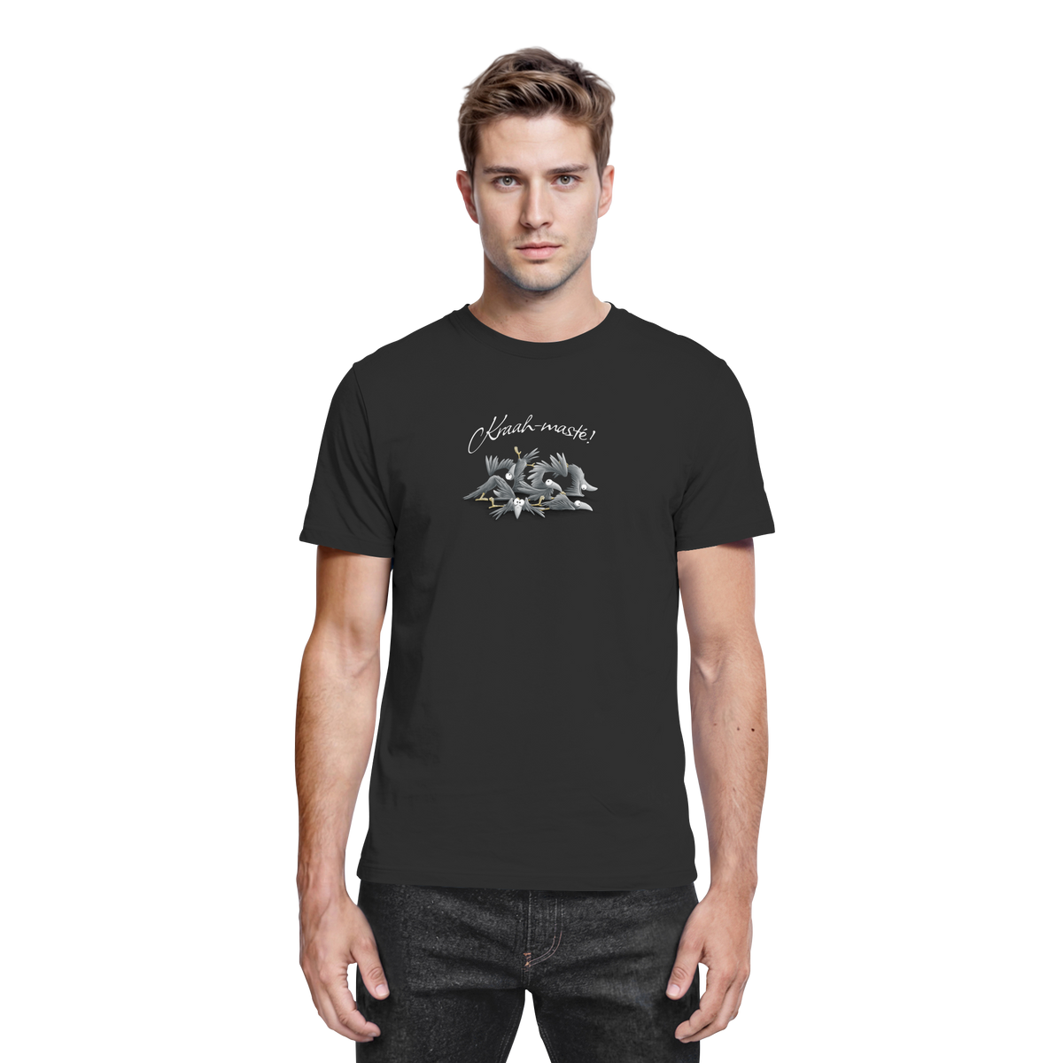 Kraah-masté! Yoga Raben Krähen - Premium Shirt