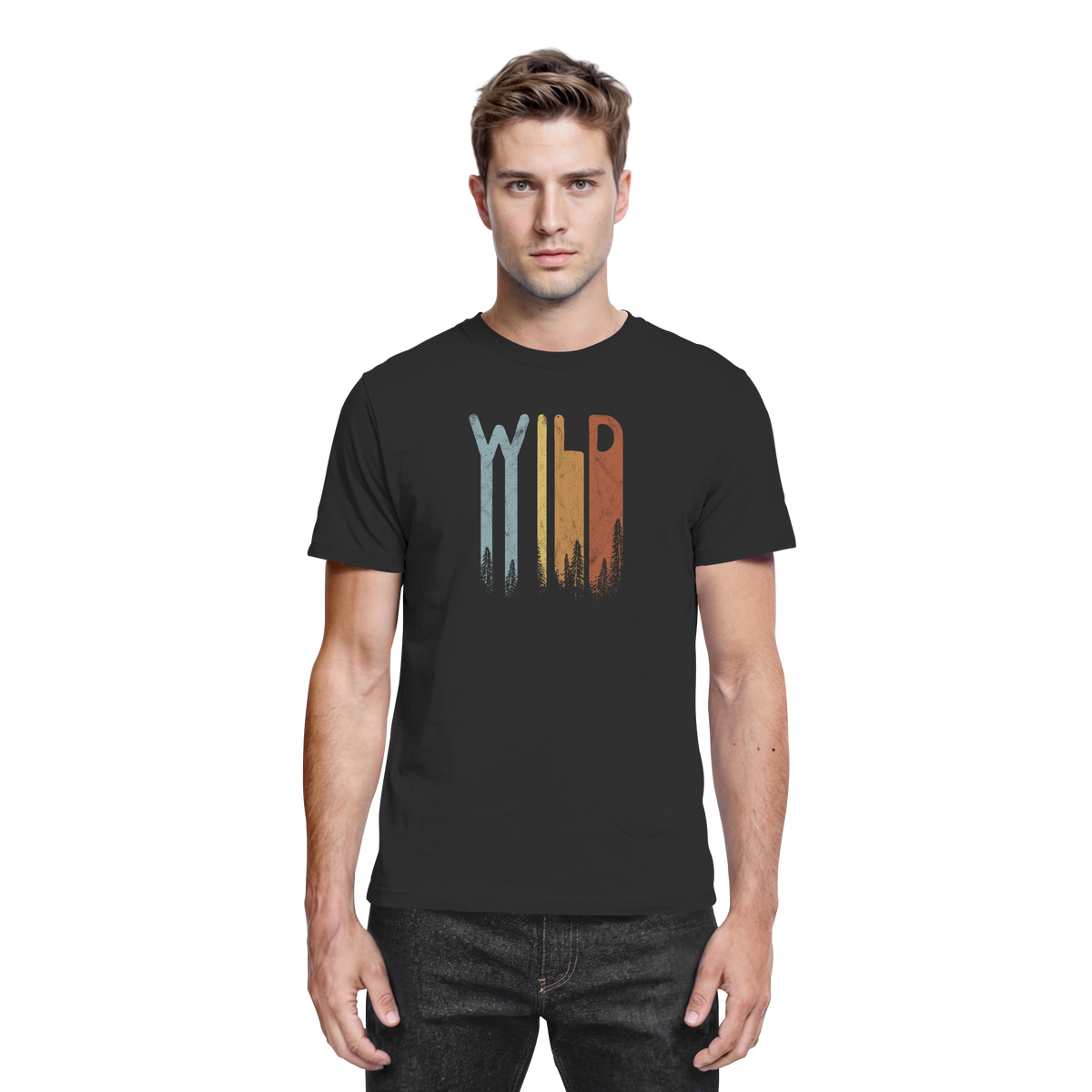 Wild Retro Schriftzug - Premium Shirt
