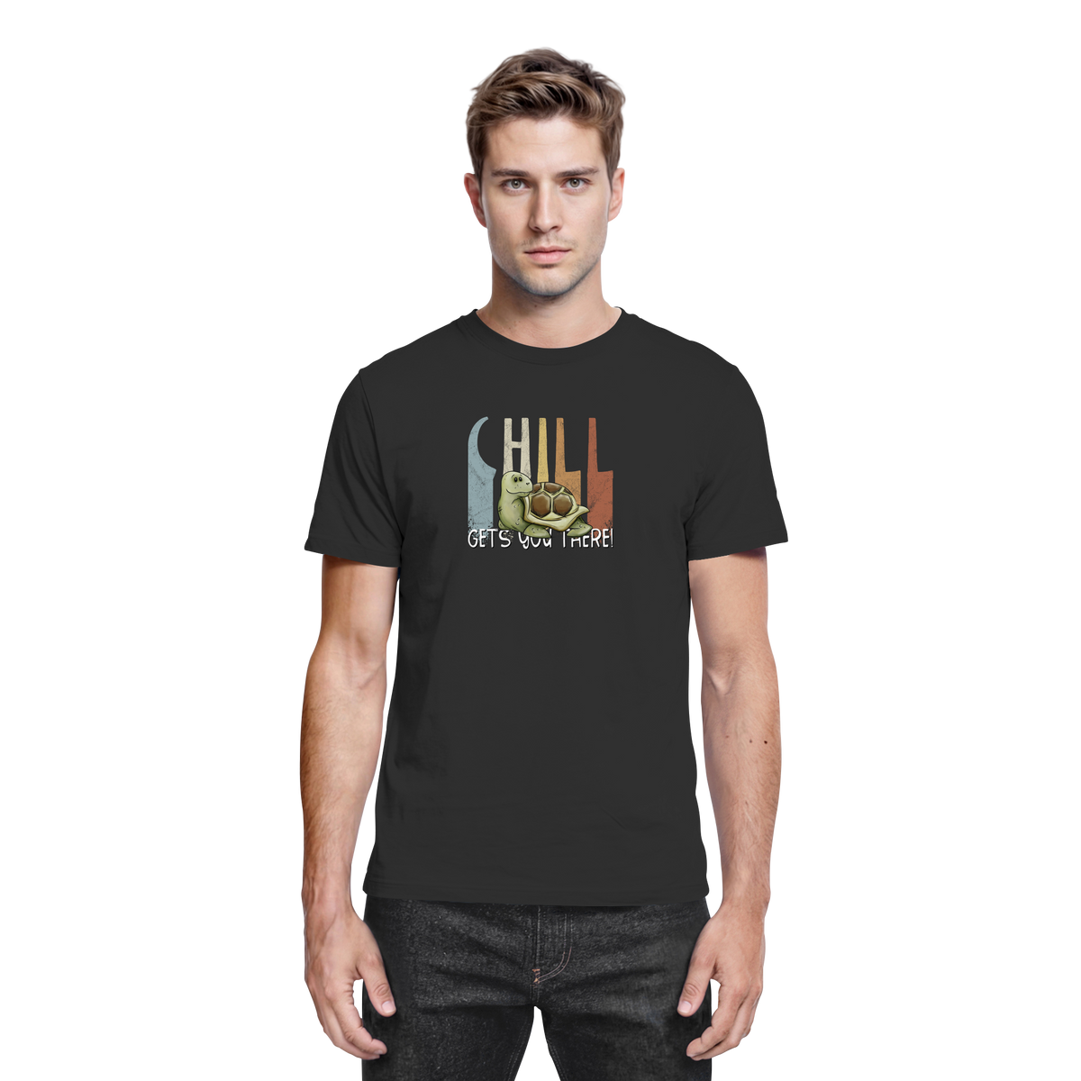 Gechillt gemütliche Schildkröte - Premium Shirt