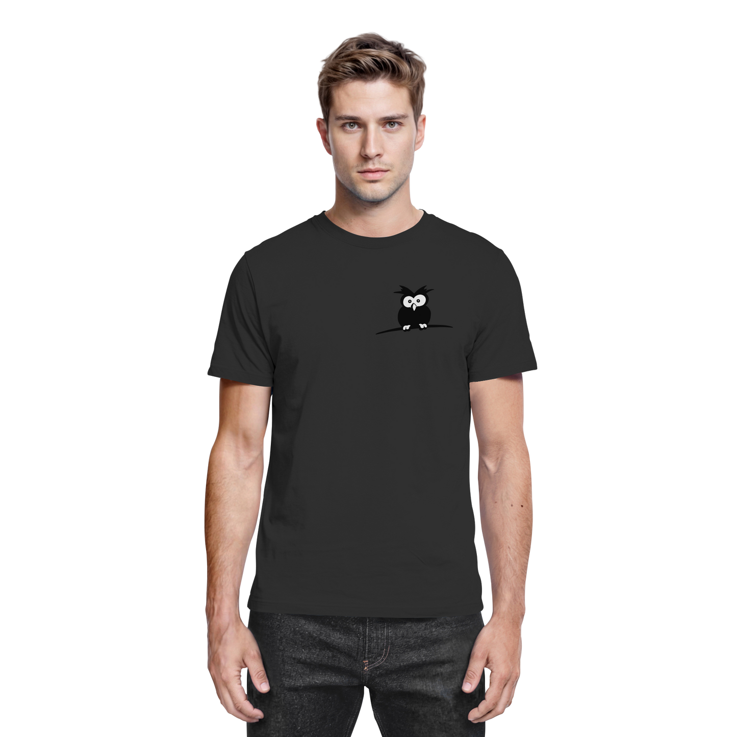 Kleine struppige Eule - Premium Shirt