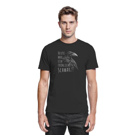 fröhlicher schwarzer Rabe - Premium Shirt