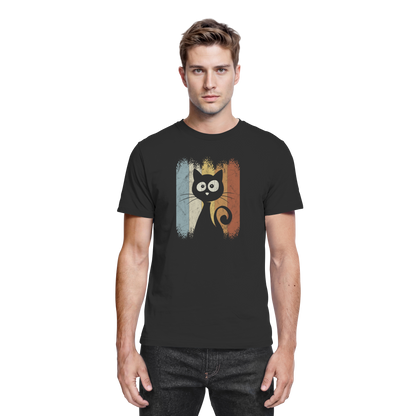 Retro Katze Silhouette - Premium Shirt