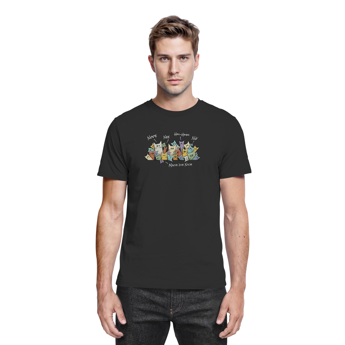 Nope, Nee, Nö Katzen - Premium Shirt