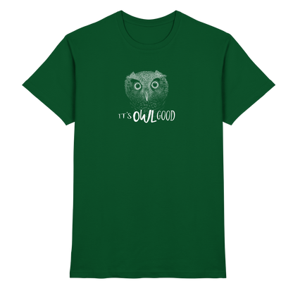 OWL Good | Kritzel-Kunst-Eule - Premium Shirt