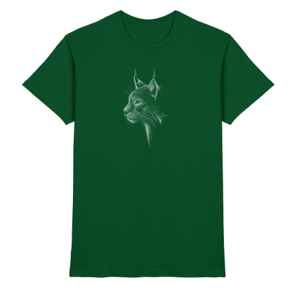 Luchs Kritzelkunst Wildkatze Illustration - Premium Shirt