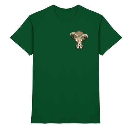 Bockiges Mufflon Widder Schafbock - Premium Shirt