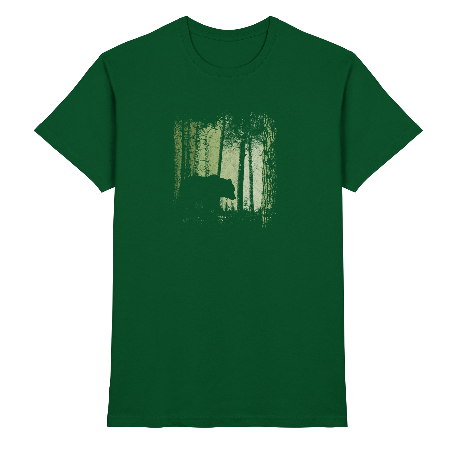 Braunbär im Zwielicht Wald - Premium Shirt