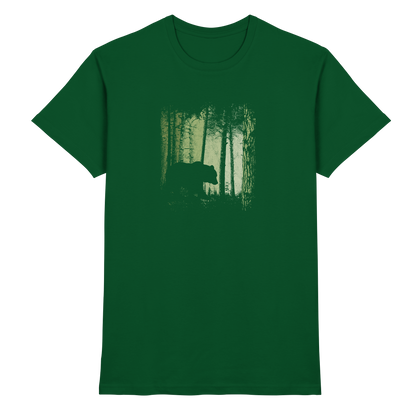 Braunbär im Zwielicht Wald - Premium Shirt