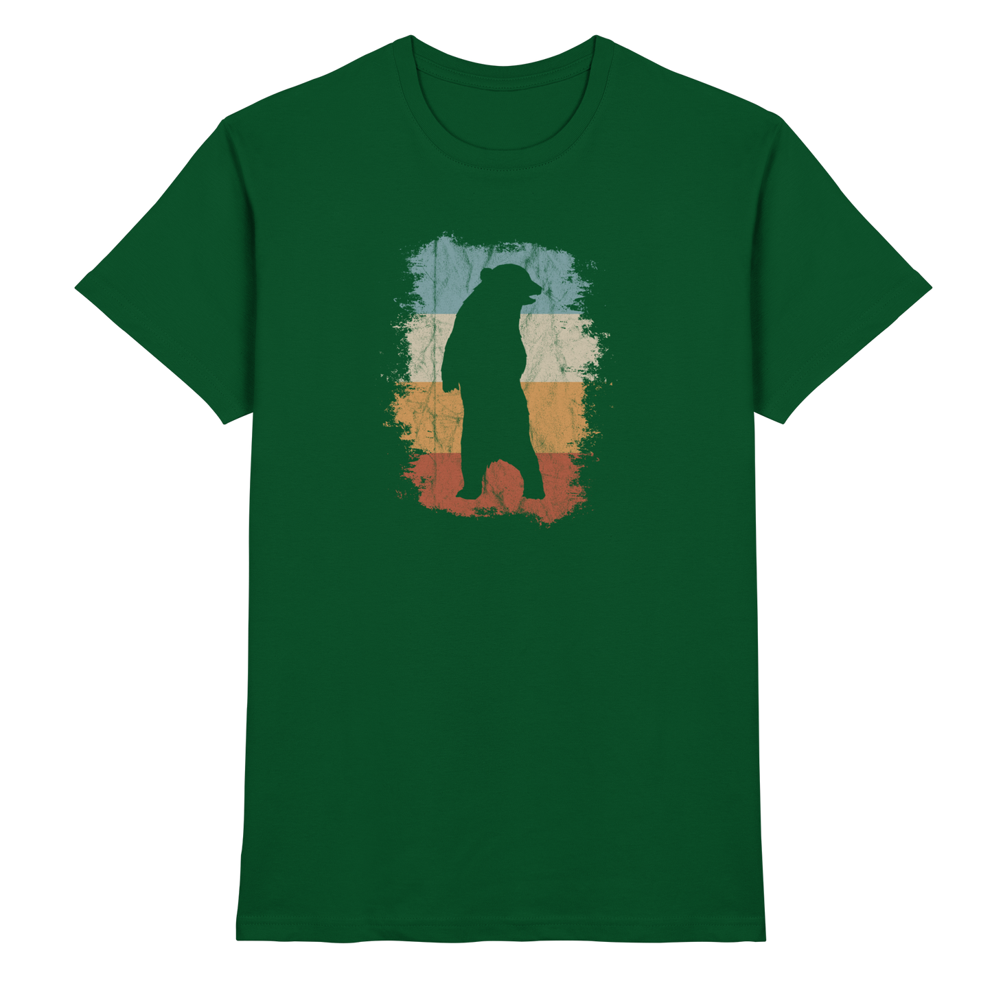 Retro Bären-Silhouette - Premium Shirt