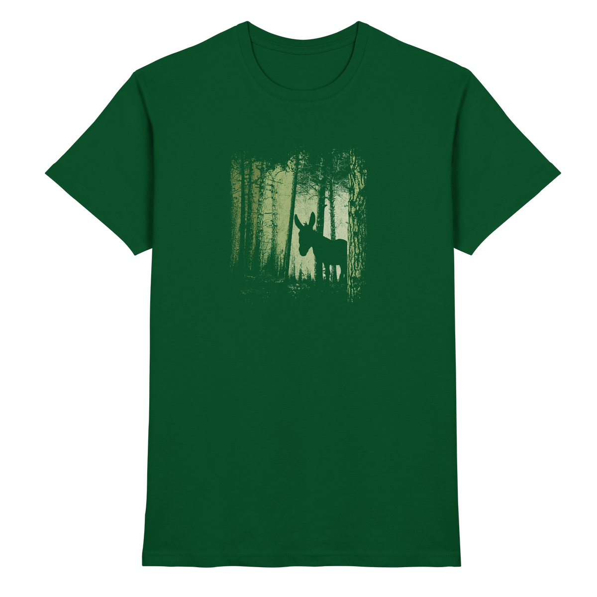 Esel im Zwielicht-Wald - Premium Shirt