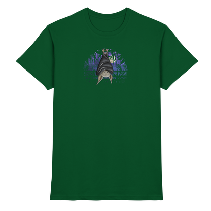 Fledermaus in blauer Nacht - Premium Shirt