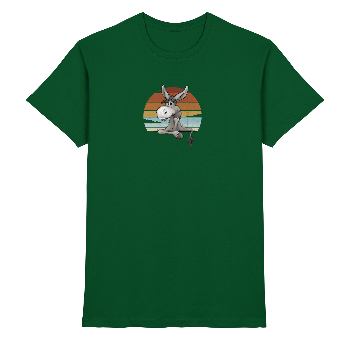Lässiges Maultier Retro Esel - Premium Shirt