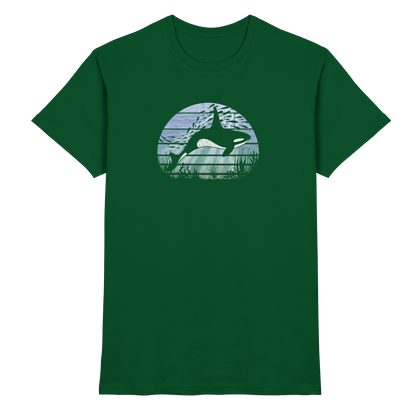 Retro Tiefsee Schwertwal Orca - Premium Shirt