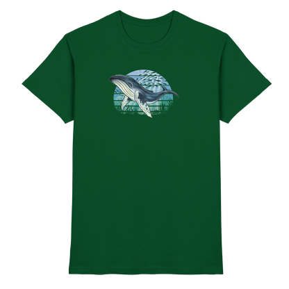 Retro Unterwasser Buckelwal - Premium Shirt
