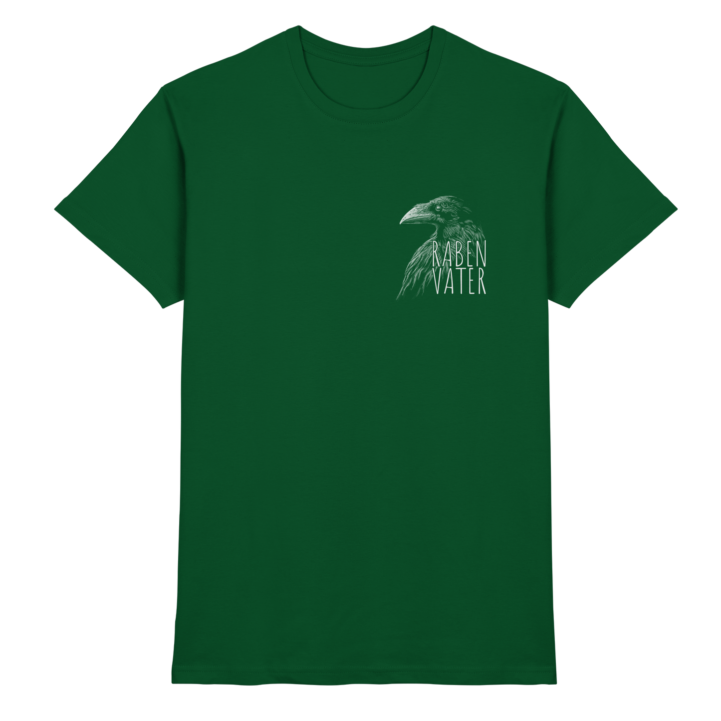 Rabenvater schwarzer Rabe Krähe - Premium Shirt