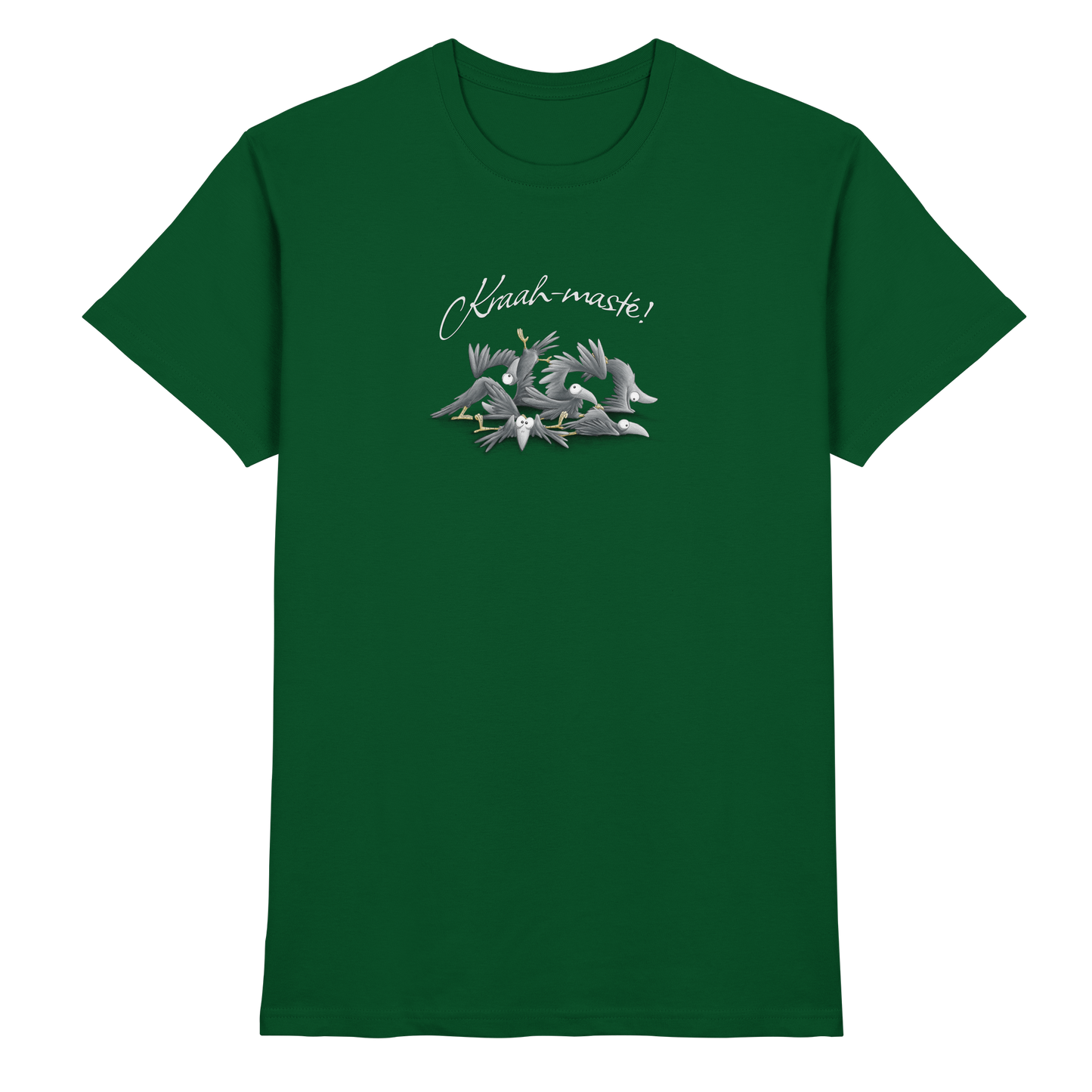 Kraah-masté! Yoga Raben Krähen - Premium Shirt