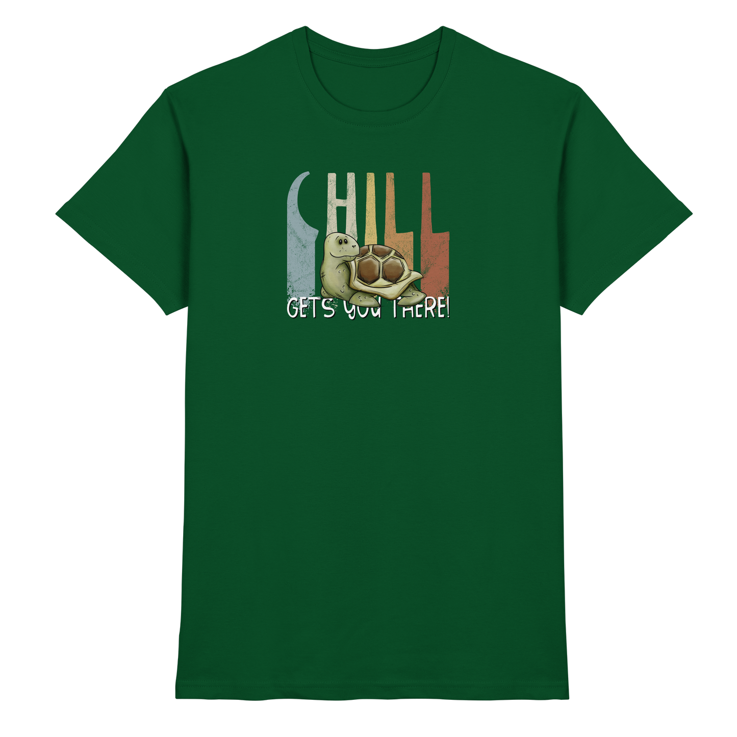 Gechillt gemütliche Schildkröte - Premium Shirt