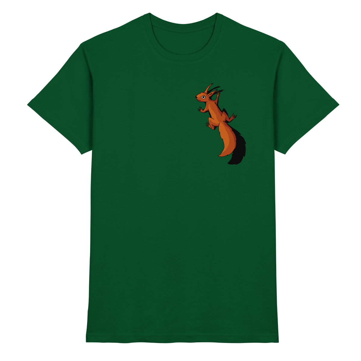 Süßes Eichhörnchen klettert - Premium Shirt