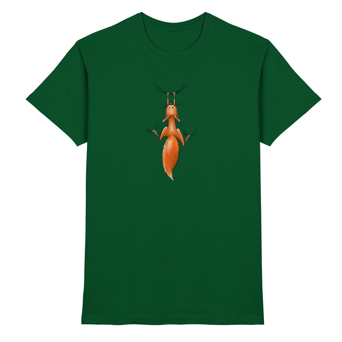 Rotes Eichhörnchen hängt ab - Premium Shirt